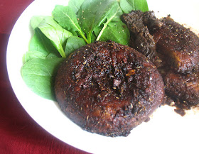 Baked Vegetarian Portobello Mushroom Caps