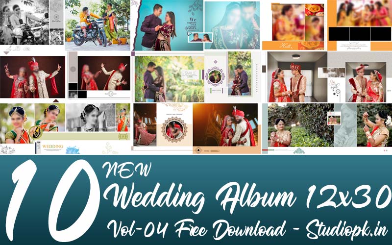 10 New Wedding Album 12x30 PSD Templates Vol-04