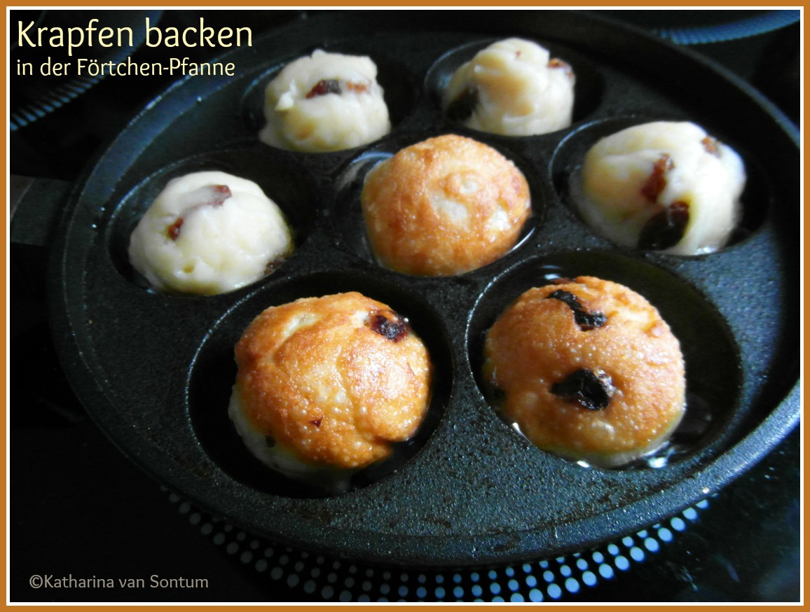 ich hab da mal was ausprobiert: leckere Rosinen - Krapfen aus Brandteig