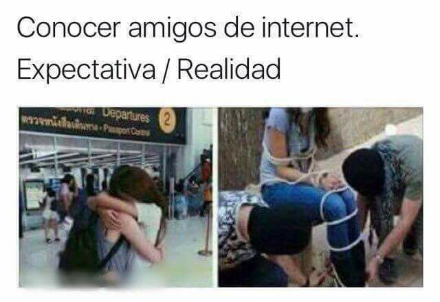 Conocer amigos de internet