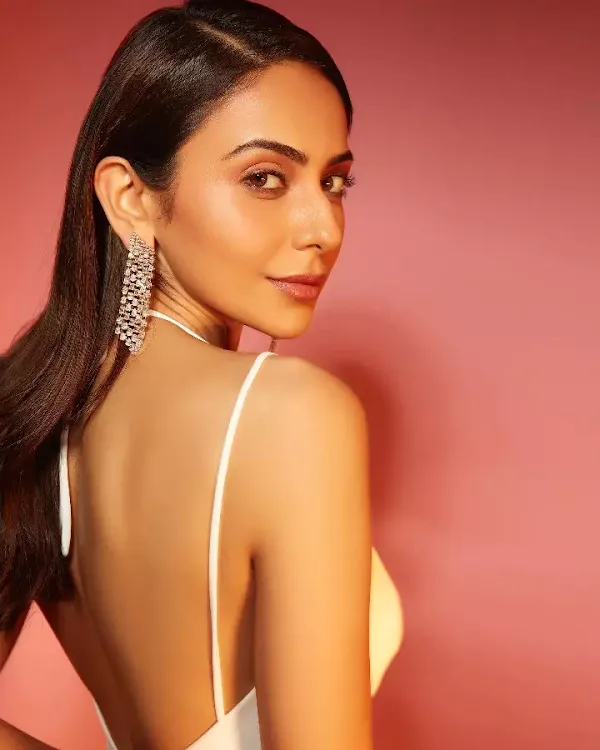 rakul preet backless dress sexy back