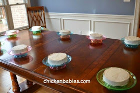 cakes ready to decorate at a tween girl's birthday party!