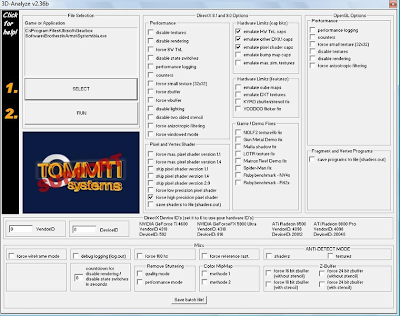 3D Analyze 2.36 Default Settings