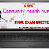 Top 25 Community Health Nursing Final Exam Questions (Set-1)