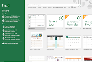 Gambar Excel Start Screen Microsoft Office Excel 2016