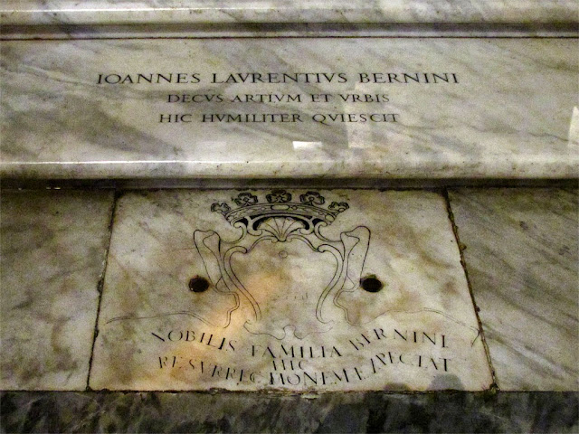 Grave of Gian Lorenzo Bernini, Basilica di Santa Maria Maggiore, Rome