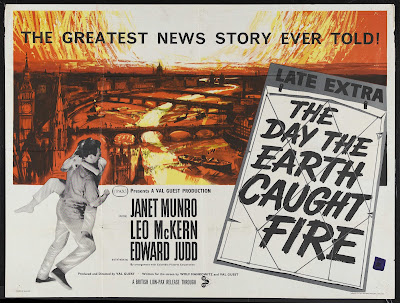 The Day the Earth Caught Fire (1961, UK) movie poster