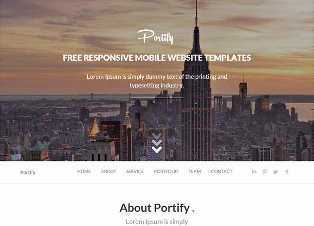 Portify Responsive Blogger Template