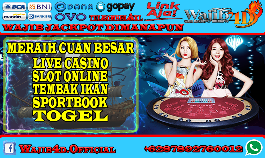 WAJIB4D MEMBERIKAN PERMAINAN TINGKAT TINGGI SLOT CASINO BETTING ONLINE