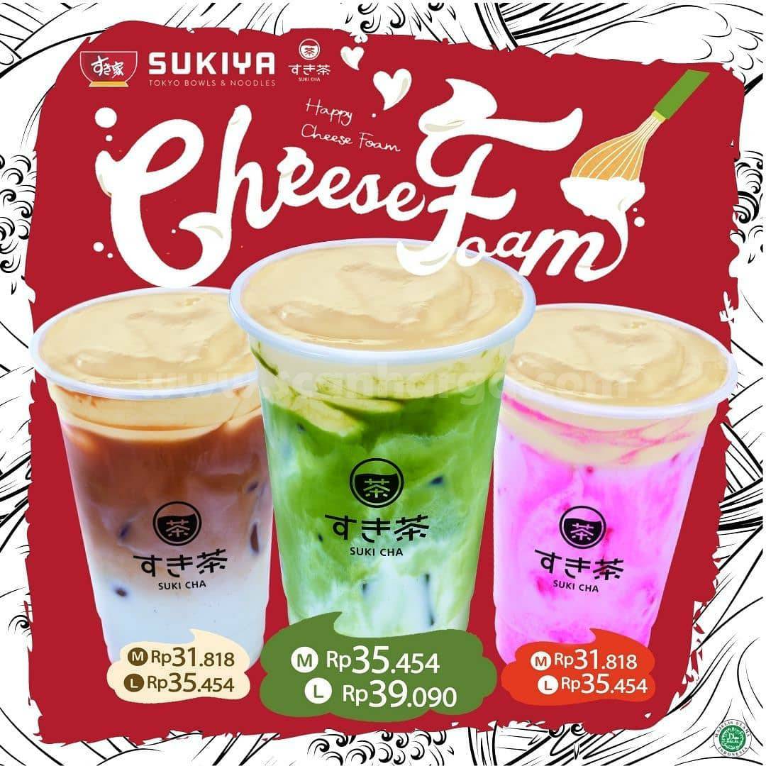 Promo SUKIYA Cheese Foam series! Harga mulai 31.818