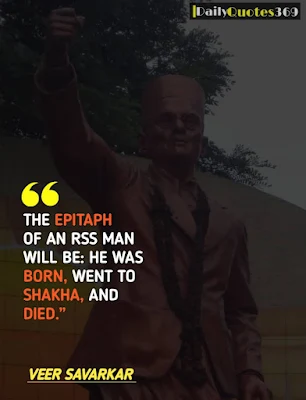 Famous inspirational quotes of veer savarkar