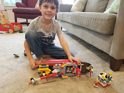 Our oldest son loves Legos like his namesake