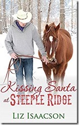 Kissing Santa at Steeple Ridge