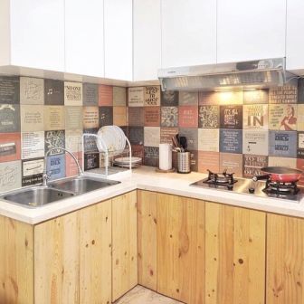 70 Gambar Model Lemari  Dapur Kitchen Set Kayu  Sederhana  