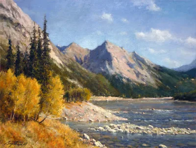 Autumn in Canada painting Peter Bojthe