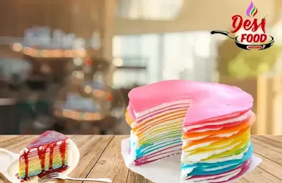 Rainbow Crepes Cake
