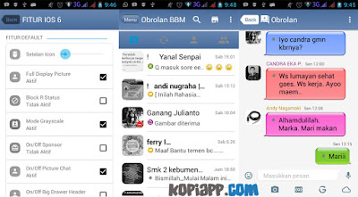 bbm tema ios iphone 6 2016