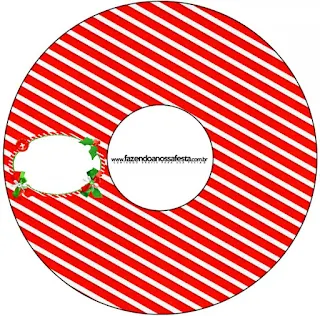 Christmas in Stripes, Free Printable Nucita CD Labels. 