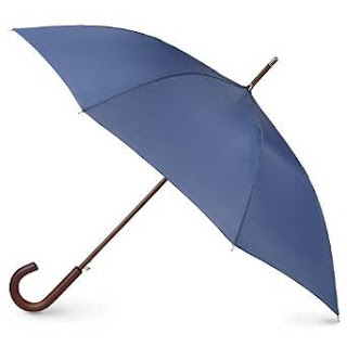 Stick Umbrella Totes Blue Line Auto Wooden Stick Umbrella