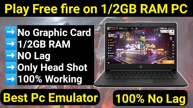 Best emulator for free fire on pc 2gb ram no graphics card in hindi || How to play Free fire on pc