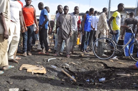 Photos: Scene of today's bomb blast in Maiduguri market3