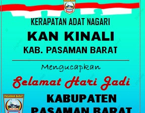 Ketua KAN Kinali Mengucapkan Selamat Hari Jadi Pasbar Ke-17