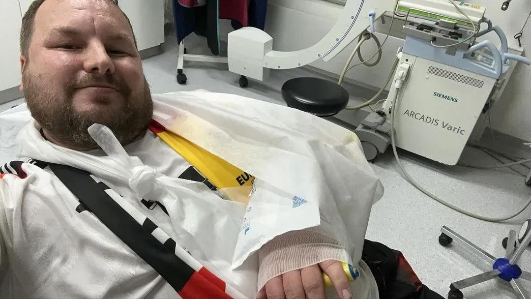 Germany fan had hand BROKEN by wayward Niclas Füllkrug shot