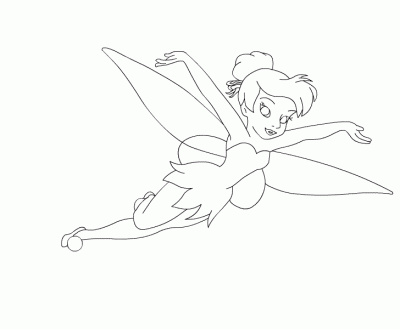 coloring pages disney tinkerbell. Tinkerbell Coloring Pages