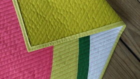 Sliced mini quilt for Moda by Slice of Pi Quilts