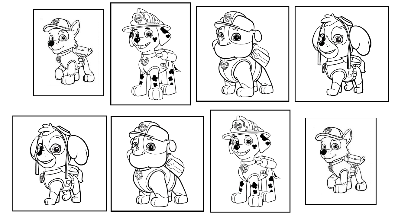 Free Nick  Jr  Paw  Patrol  Coloring  Pages 