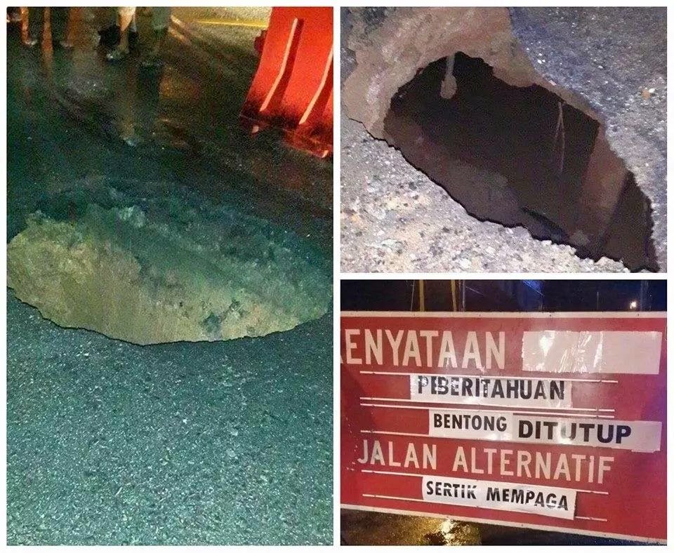 Jambatan Sg Bentong Di Tutup Kepada Lalulintas