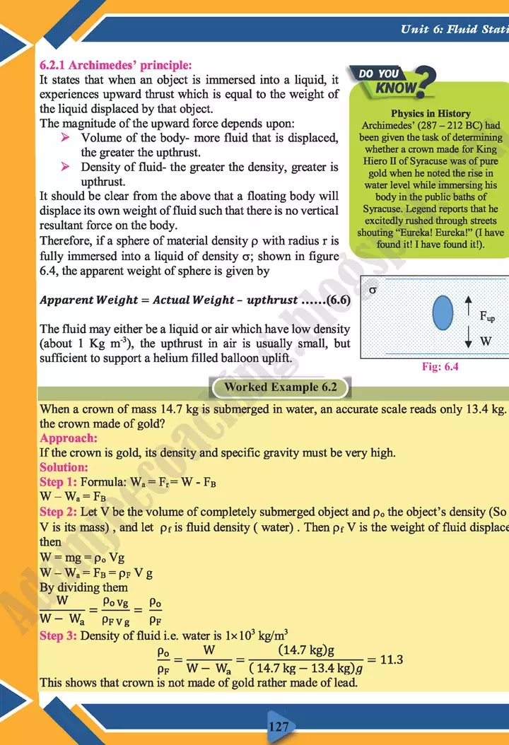 fluid-statics-physics-class-11th-text-book