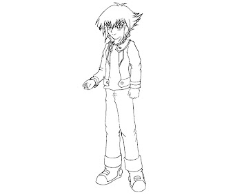 #7 Jaden Yuki Coloring Page