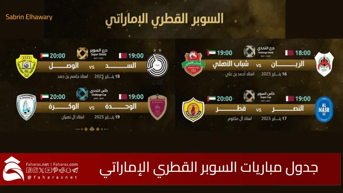 مباريات كأس السوبر الإماراتي القطري