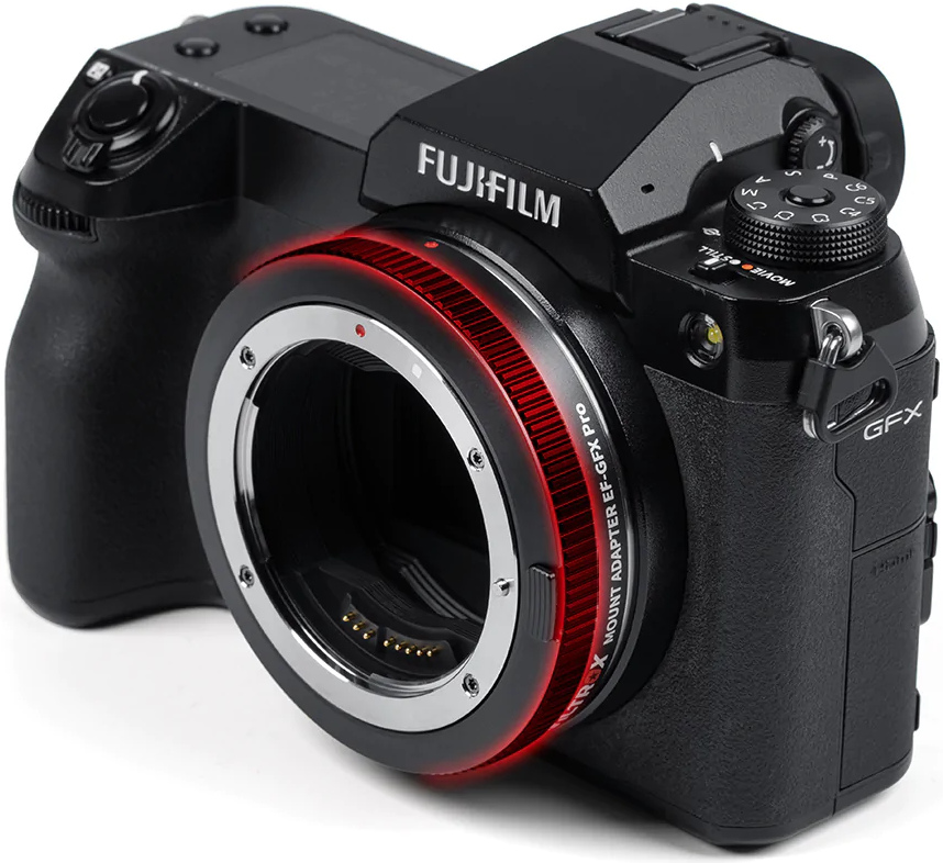 Автофокусный адаптер Viltrox EF-GFX Pro с камерой Fujifilm