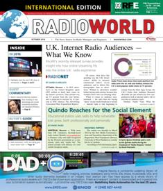 Radio World International - October 2016 | ISSN 0274-8541 | TRUE PDF | Mensile | Professionisti | Audio Recording | Broadcast | Comunicazione | Tecnologia
Radio World International is the broadcast industry's news source for radio managers and engineers, covering technology, regulation, digital radio, new platforms, management issues, applications-oriented engineering and new product information.