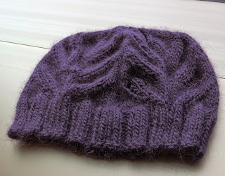 The Magnolia Hat knit in a lovely Cascade Yarn