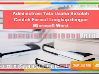 Download Contoh Program Tata Usaha (TU) di Sekolah Tahun Ajaran 2016/2017