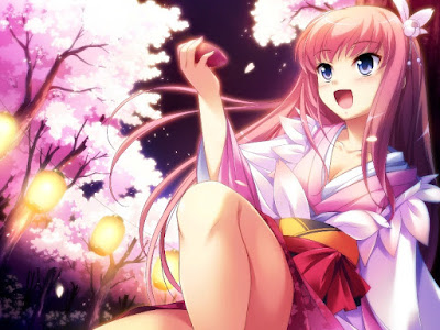 Gambar Wallpaper Anime Jepang Berambut Pink Cantik 907