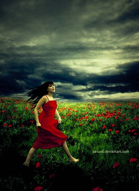 Emotional Female Photomanipulation Art