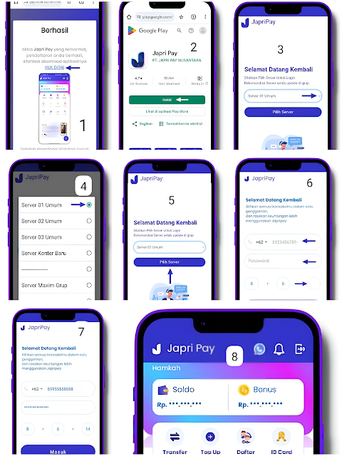Cara Mudah Login Aplikasi JapriPay