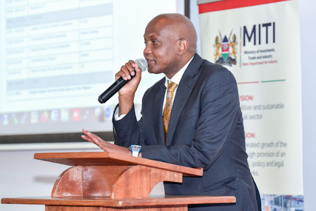 Moses Kuria, the Trade Cabinet Secretary