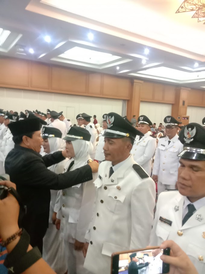 Bupati Rohul H Sukiman Resmi Lantik 58 Kepala Desa Terpilih, Bupati: Kades Jalankan Tugas yang Amanah