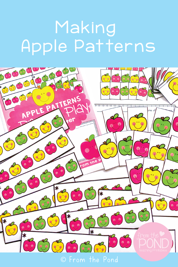 Making patterns with apples