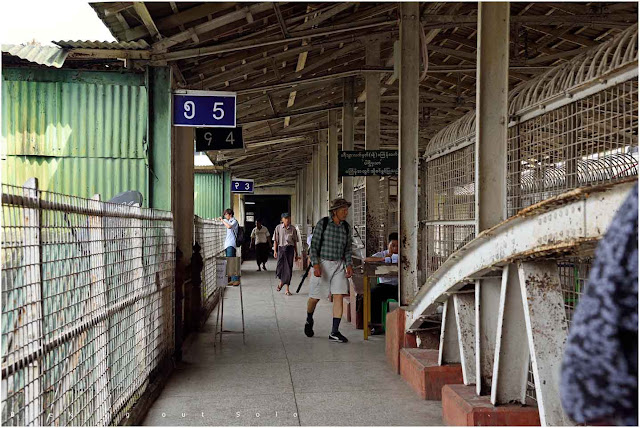 Yangon railway station, Myanmar