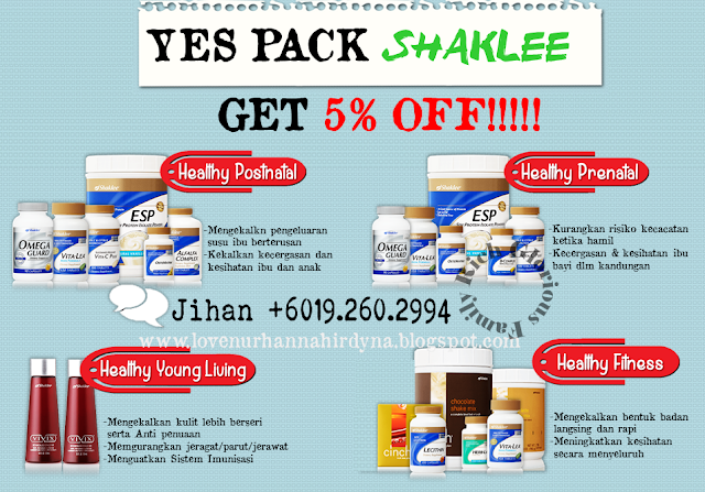 set bersalin shaklee murah