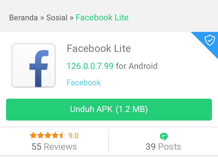 Download Aplikasi  Facebook  Lite  Terbaru