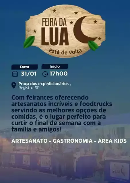 A Feira da Lua está de volta em Registro-SP