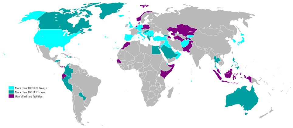 Risultati immagini per us bases in the world 2016