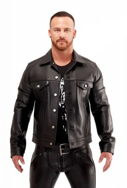 8/9 Sexy Dudes Wearing Leather Jackets